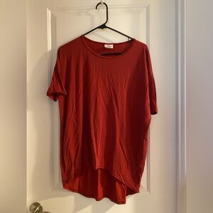 LuLaRoe tunic and 2 pair of black leggings